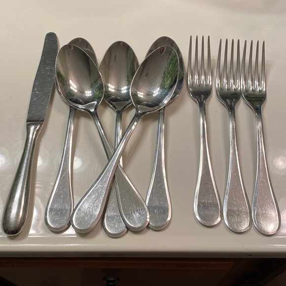 Williams Sonoma Morgan 18/10 Stainless Steel France Silverware 9 piece Lot